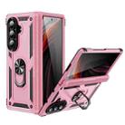 For Samsung Galaxy Z Fold7 5G Shockproof TPU + PC Phone Case with Holder(Rose Gold) - 1