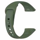 For Redmi Watch 3 xDfind Solid Color Silicone Watch Band, with Button(Dark Green) - 2