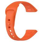 For Redmi Watch 3 xDfind Solid Color Silicone Watch Band, with Button(Orange) - 2