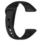 For Redmi Watch 3 xDfind Solid Color Silicone Watch Band, with Button(Black) - 2