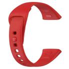 For Redmi Watch 3 xDfind Solid Color Silicone Watch Band, with Button(Red) - 2