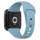 For Redmi Watch 3 xDfind Solid Color Silicone Watch Band, with Button(Light Blue) - 2