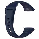 For Redmi Watch 3 xDfind Solid Color Silicone Watch Band, with Button(Dark Blue) - 2