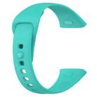 For Redmi Watch 3 xDfind Solid Color Silicone Watch Band, with Button(Teal) - 2