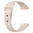 For Redmi Watch 3 xDfind Solid Color Silicone Watch Band, with Button(Ivory) - 2