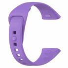 For Redmi Watch 3 xDfind Solid Color Silicone Watch Band, with Button(Purple) - 2