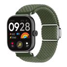 For Xiaomi Smart Band 9 Pro / Redmi Watch 5 Braided Loop Magnetic Buckle Watch Band(Dark Olive) - 1