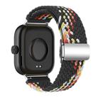 For Xiaomi Smart Band 9 Pro / Redmi Watch 5 Braided Loop Magnetic Buckle Watch Band(Black Rainbow) - 2
