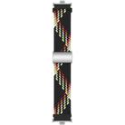 For Xiaomi Smart Band 9 Pro / Redmi Watch 5 Braided Loop Magnetic Buckle Watch Band(Black Rainbow) - 3