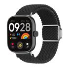 For Xiaomi Smart Band 9 Pro / Redmi Watch 5 Braided Loop Magnetic Buckle Watch Band(Black) - 1