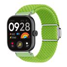 For Xiaomi Smart Band 9 Pro / Redmi Watch 5 Braided Loop Magnetic Buckle Watch Band(Yellow Green) - 1