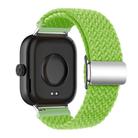 For Xiaomi Smart Band 9 Pro / Redmi Watch 5 Braided Loop Magnetic Buckle Watch Band(Yellow Green) - 2