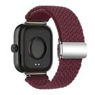 For Xiaomi Smart Band 9 Pro / Redmi Watch 5 Braided Loop Magnetic Buckle Watch Band(Wine Red) - 2