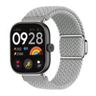 For Xiaomi Smart Band 9 Pro / Redmi Watch 5 Braided Loop Magnetic Buckle Watch Band(Light Grey) - 1