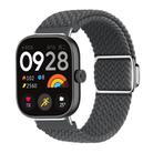 For Xiaomi Smart Band 9 Pro / Redmi Watch 5 Braided Loop Magnetic Buckle Watch Band(Space Grey) - 1