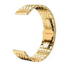 14mm xDfind Seven-bead Solid Stainless Steel Watch Band(Gold) - 1