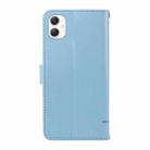 For Samsung Galaxy A07 5G Adorable Cat Embossed Pattern Flip Leather Phone Case(Sky Blue) - 3