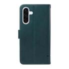 For Samsung Galaxy A36 5G / M56 5G Adorable Cat Embossed Pattern Flip Leather Phone Case(Dark Green) - 3