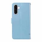 For Samsung Galaxy A36 5G / M56 5G Adorable Cat Embossed Pattern Flip Leather Phone Case(Sky Blue) - 3