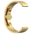20mm xDfind One-bead Bamboo Solid Stainless Steel Watch Band(Gold) - 3