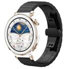 22mm xDfind One-bead Bamboo Solid Stainless Steel Watch Band(Black) - 1