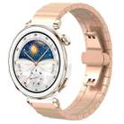 22mm xDfind One-bead Bamboo Solid Stainless Steel Watch Band(Rose Gold) - 1