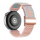 18mm Woven Splicing Color Magnetic Rose Gold Buckle Watch Band(Blue Pink Sand) - 2