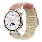 18mm Woven Splicing Color Magnetic Rose Gold Buckle Watch Band(Colorful Pink Colorful Dot) - 1
