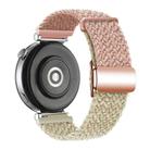 18mm Woven Splicing Color Magnetic Rose Gold Buckle Watch Band(Colorful Pink Colorful Dot) - 2
