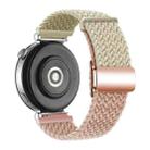 18mm Woven Splicing Color Magnetic Rose Gold Buckle Watch Band(Starlight Milk Tea) - 2