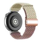18mm Woven Splicing Color Magnetic Rose Gold Buckle Watch Band(Starlight Smoke Purple) - 2
