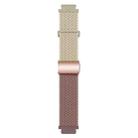 18mm Woven Splicing Color Magnetic Rose Gold Buckle Watch Band(Starlight Smoke Purple) - 3