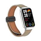 For Xiaomi Smart Band 9 Pro / Redmi Watch 5 Litchi Texture Magnetic Black Buckle Leather Watch Band(Coffee Color) - 2