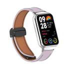 For Xiaomi Smart Band 9 Pro / Redmi Watch 5 Litchi Texture Magnetic Black Buckle Leather Watch Band(Purple) - 2