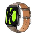 20mm For Xiaomi Haylou RS4 Plus LS11 / LS12 xDfind Flat Head Black Shark Fine Grain Leather Watch Band(Light Grey) - 1