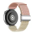 18mm Woven Splicing Color Magnetic Silver Buckle Watch Band(Pink Sand Starlight) - 2