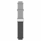 18mm Woven Splicing Color Magnetic Silver Buckle Watch Band(Light Grey Space Grey) - 3