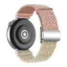 18mm Woven Splicing Color Magnetic Silver Buckle Watch Band(Colorful Pink Colorful Dot) - 2