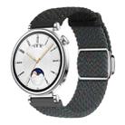 18mm Woven Splicing Color Magnetic Silver Buckle Watch Band(Colorful Black Deep Blue) - 1