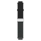18mm Woven Splicing Color Magnetic Silver Buckle Watch Band(Colorful Black Deep Blue) - 3