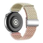 18mm Woven Splicing Color Magnetic Silver Buckle Watch Band(Starlight Milk Tea) - 2