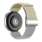 18mm Woven Splicing Color Magnetic Silver Buckle Watch Band(Starlight Light Grey) - 2