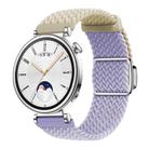 18mm Woven Splicing Color Magnetic Silver Buckle Watch Band(Starlight Fog Purple) - 1