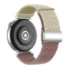 18mm Woven Splicing Color Magnetic Silver Buckle Watch Band(Starlight Smoke Purple) - 2