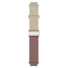 18mm Woven Splicing Color Magnetic Silver Buckle Watch Band(Starlight Smoke Purple) - 3