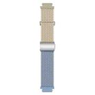 18mm Woven Splicing Color Magnetic Silver Buckle Watch Band(Starlight Rock Blue) - 3