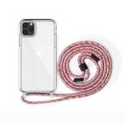 For iPhone 11 Pro PC+TPU Transparent All-inclusive Acrylic 2-in-1 Shockproof Phone Protective Case with Lanyard(Rainbow Colors) - 1