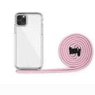 For iPhone 11 Pro Max PC+TPU Transparent All-inclusive Acrylic 2-in-1 Shockproof Phone Protective Case with Lanyard(Light Purple) - 1