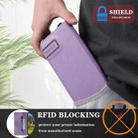 For Motorola Edge 60 Pro TTUDRCH RFID Retro Texture Magnetic Leather Phone Case(Purple) - 3