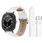 For Samsung Galaxy Watch Ultra 47mm 22mm xDfind Bamboo Texture Pin Buckle Leather Watch Band(White) - 1